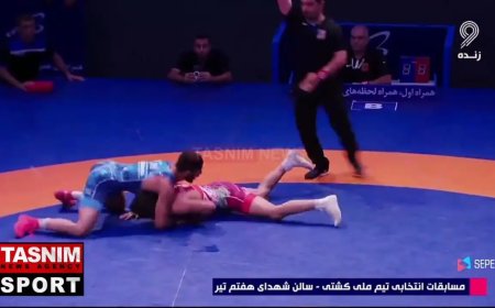 دانیال سهرابی ملی‌پوش ۷۲ کیلوگرم تیم ملی کشتی فرنگی در مسابقات جهانی تیرانا