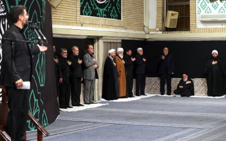 عکس جدید از علی لاریجانی در بیت رهبری /سردار حاجی زاده هم با لباس غیرنظامی آمد