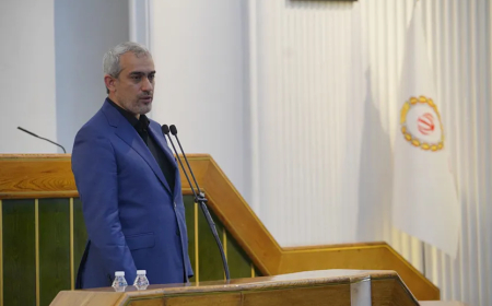 حضور وزیر اقتصاد در همایش بررسی عملکرد شش ماهه اول سال۱۴۰۴ بانک ملی ایران