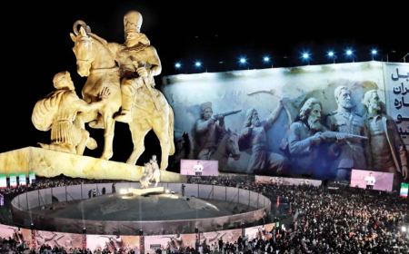رونمایی از مجسمه شاپور دوم در «شب ایران»؛ پیامی به دشمنان