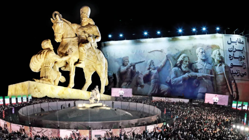 رونمایی از مجسمه شاپور دوم در «شب ایران»؛ پیامی به دشمنان