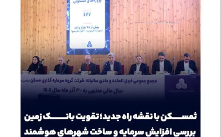 مجمع عمومی عادی سالیانه گروه سرمایه‌گذاری مسکن؛ ثمسکن با نقشه راه جدید؛ تقویت بانک زمین، بررسی افزایش سرمایه و ساخت شهرهای هوشمند