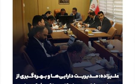 علیزاده: مدیریت دارایی‌ها و بهره‌گیری از تجربیات موفق، مسیر ارتقای عملکرد شرکت‌هاست