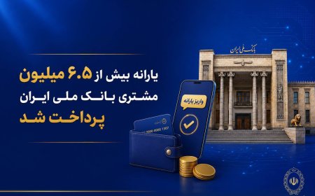 یارانه بیش از ۶.۵ میلیون مشتری بانک ملی ایران پرداخت شد