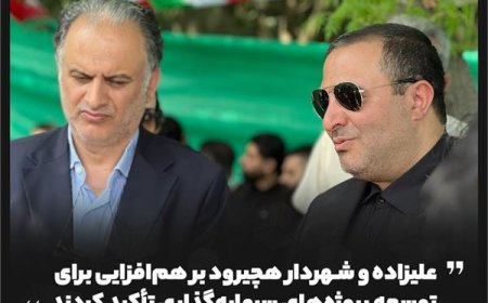 علیزاده و شهردار هچیرود بر هم‌افزایی برای توسعه پروژه‌های سرمایه‌گذاری تأکید کردند