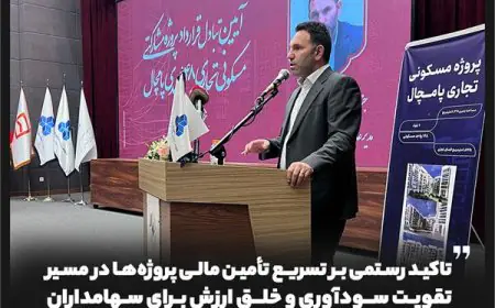 تاکید رستمی بر تسریع تأمین مالی پروژه‌ها در مسیر تقویت سودآوری و خلق ارزش برای سهامداران